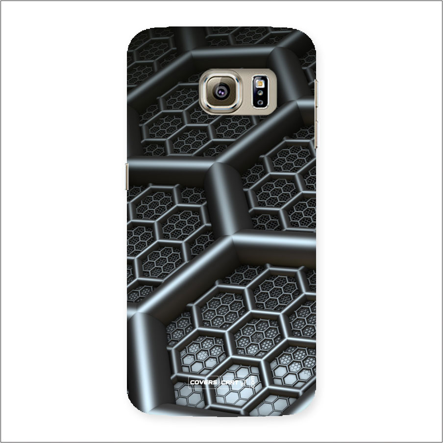 Hexa Black Abstract Back Case for Galaxy S6 Edge Plus