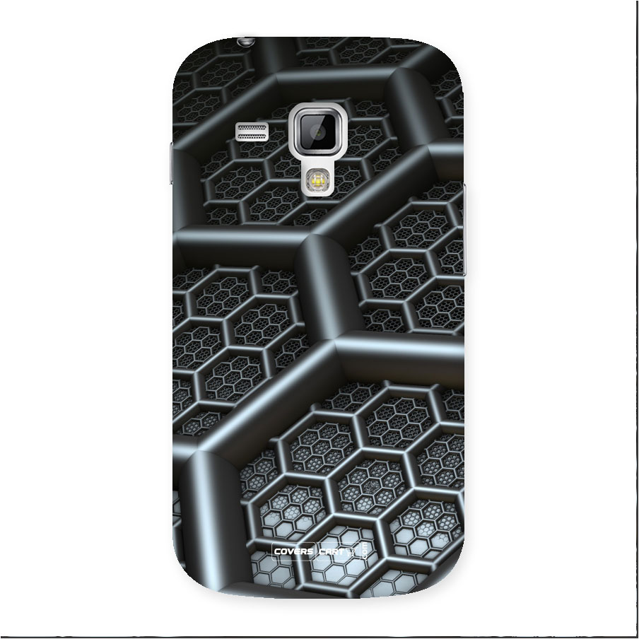 Hexa Black Abstract Back Case for Galaxy S Duos