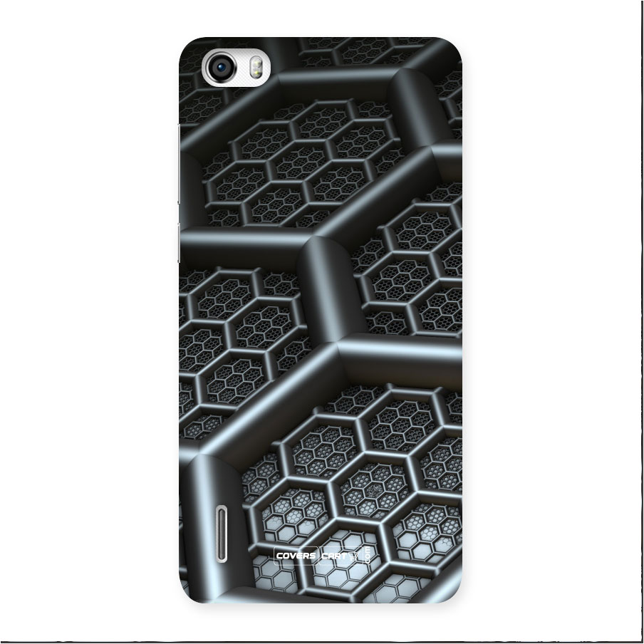 Hexa Black Abstract Back Case for Honor 6