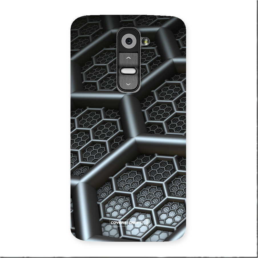 Hexa Black Abstract Back Case for LG G2
