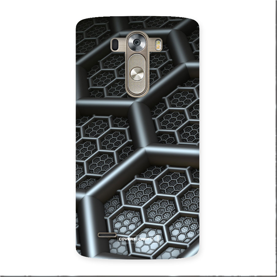 Hexa Black Abstract Back Case for LG G3