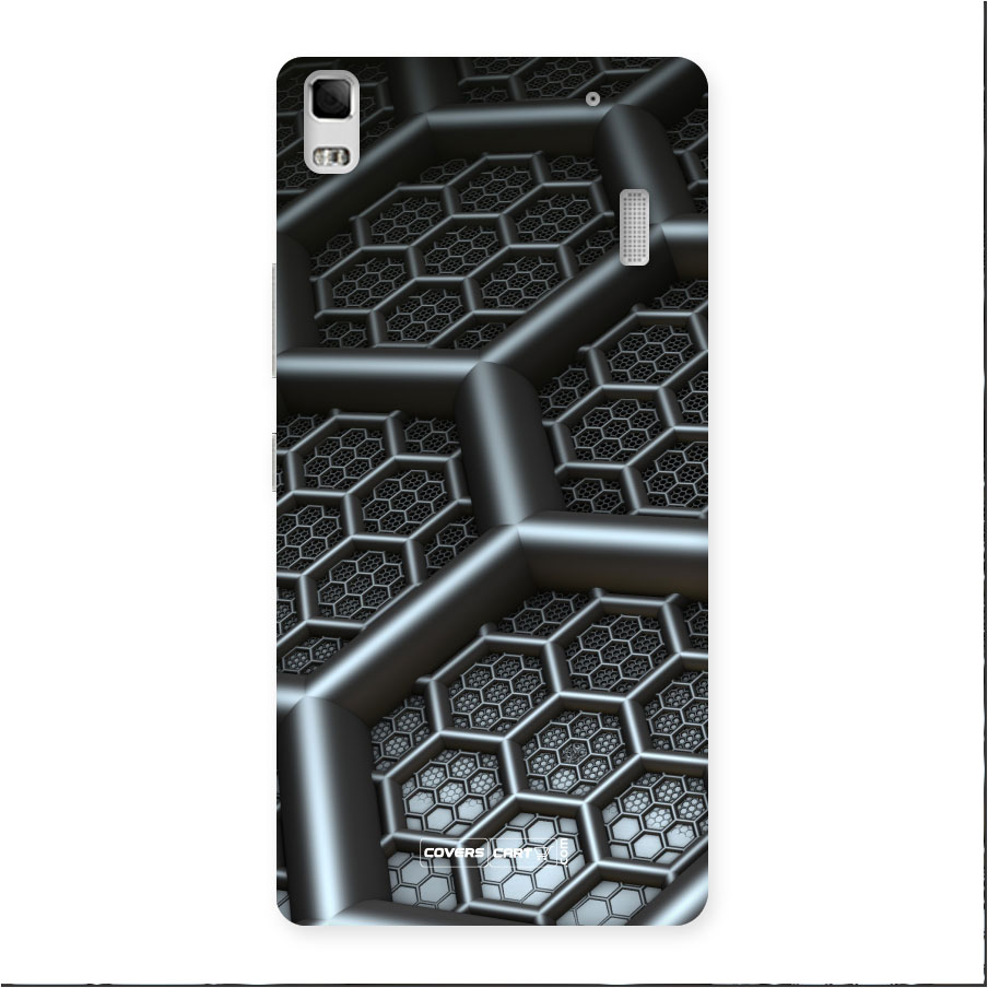Hexa Black Abstract Back Case for Lenovo K3 Note