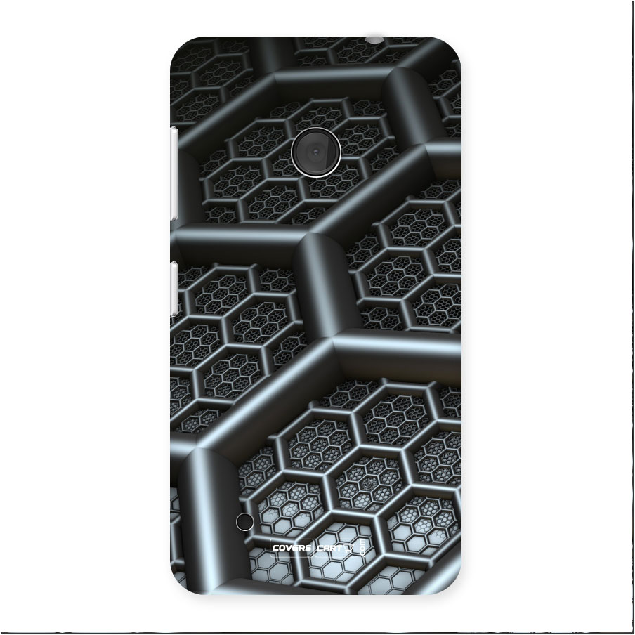 Hexa Black Abstract Back Case for Lumia 530