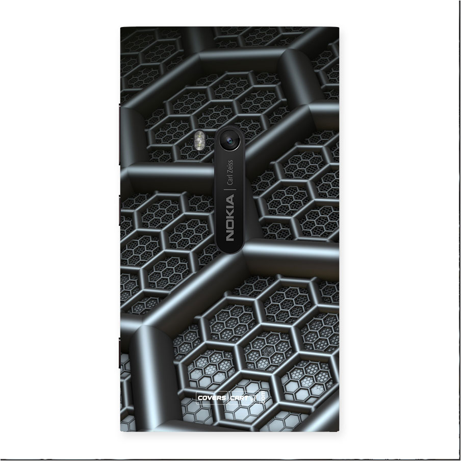 Hexa Black Abstract Back Case for Lumia 920