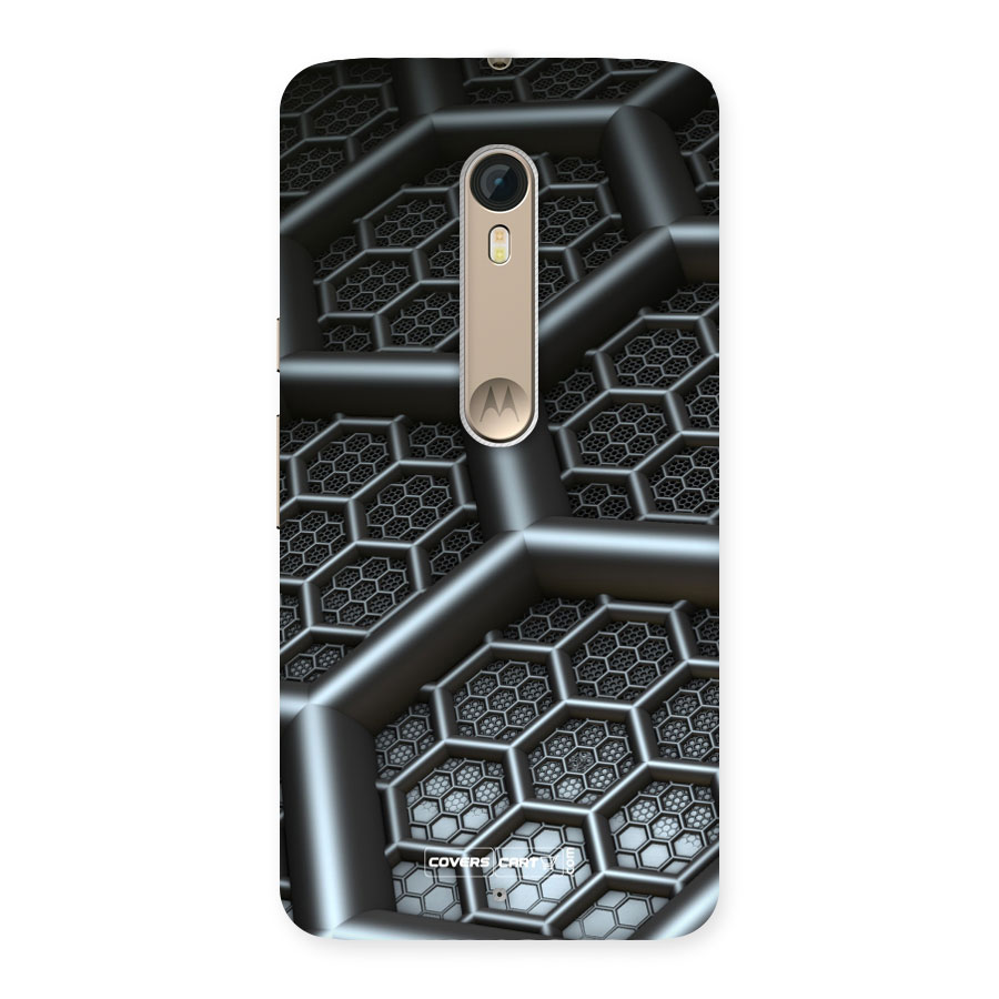 Hexa Black Abstract Back Case for Moto X Style