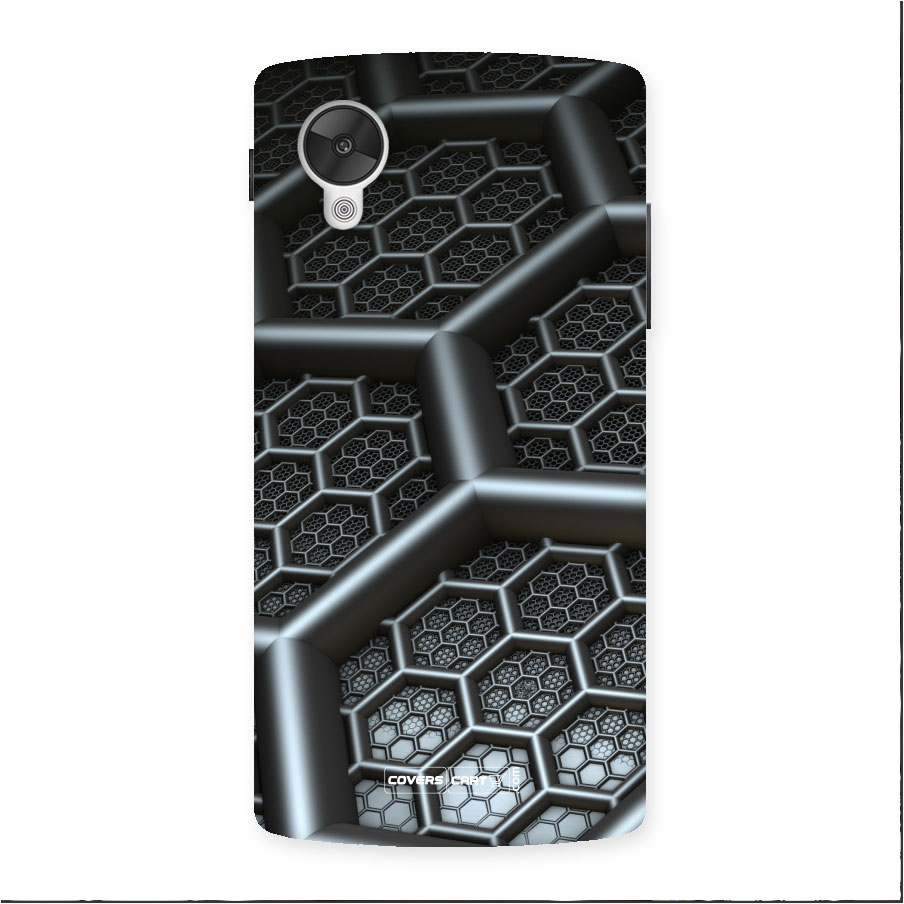 Hexa Black Abstract Back Case for Nexus 5