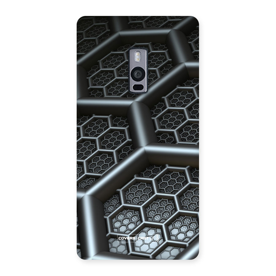 Hexa Black Abstract Back Case for Oneplus Two