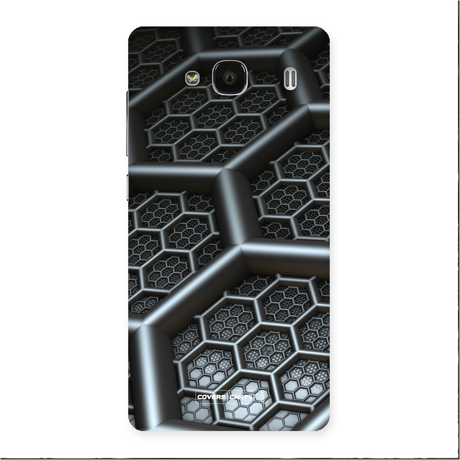 Hexa Black Abstract Back Case for Redmi 2