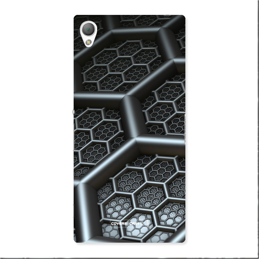 Hexa Black Abstract Back Case for Xperia Z3