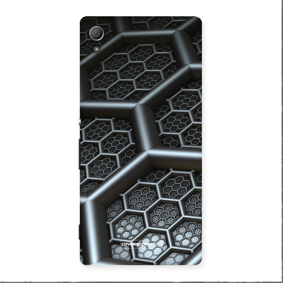 Hexa Black Abstract Back Case for Xperia Z4