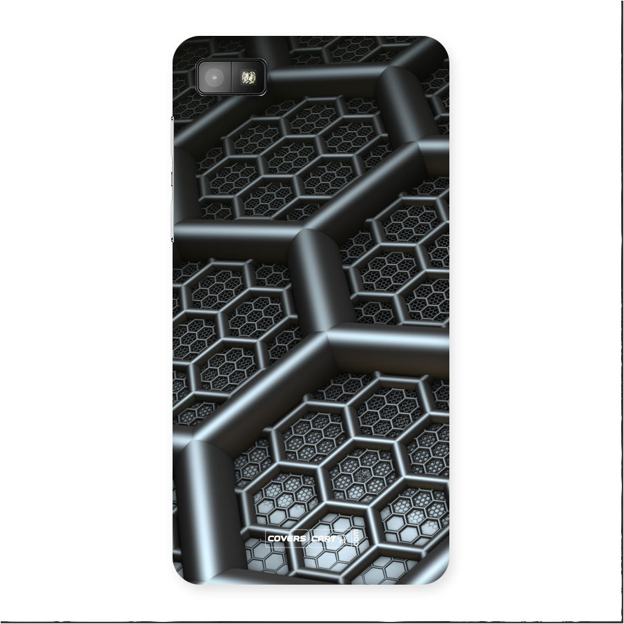 Hexa Black Abstract Back Case for Z10