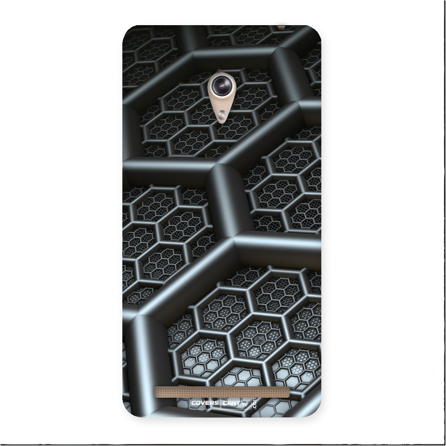 Hexa Black Abstract Back Case for Zenfone 6