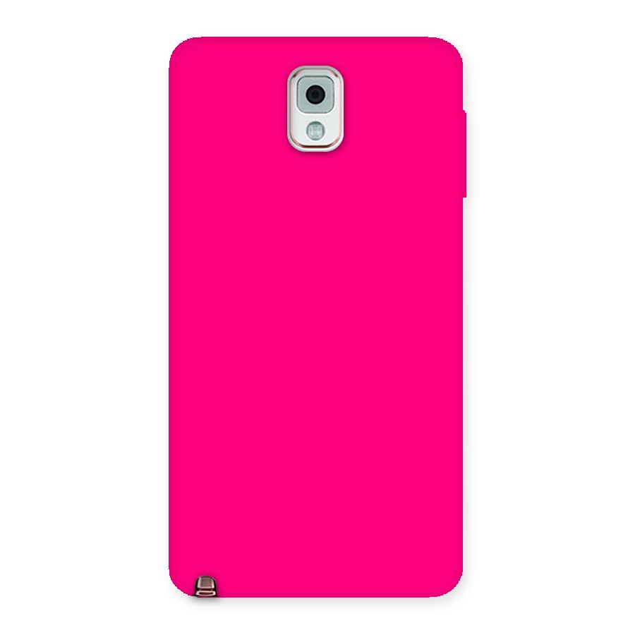 Hot Pink Back Case for Galaxy Note 3
