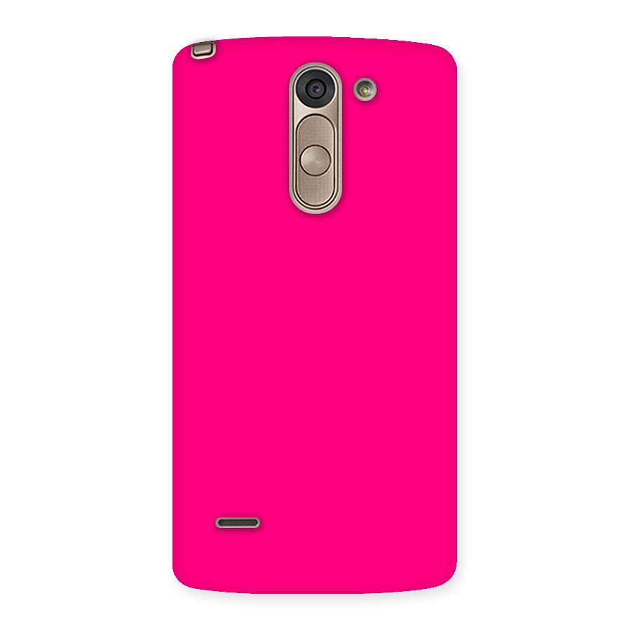 Hot Pink Back Case for LG G3 Stylus