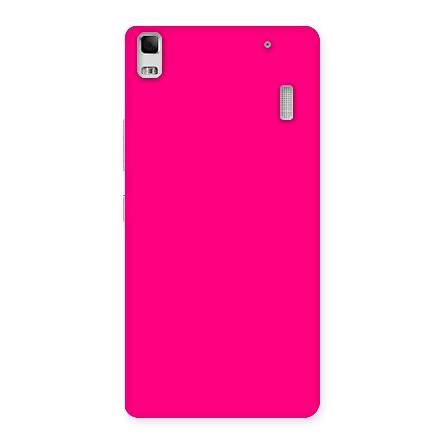 Hot Pink Back Case for Lenovo K3 Note