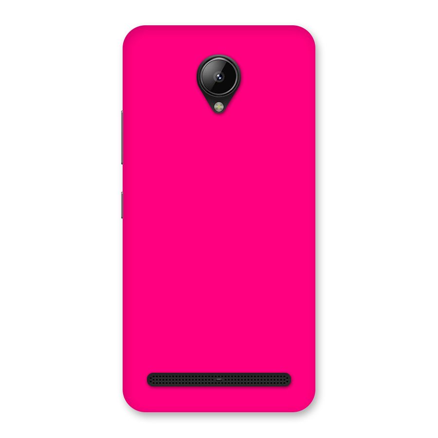 Hot Pink Back Case for Lenovo C2