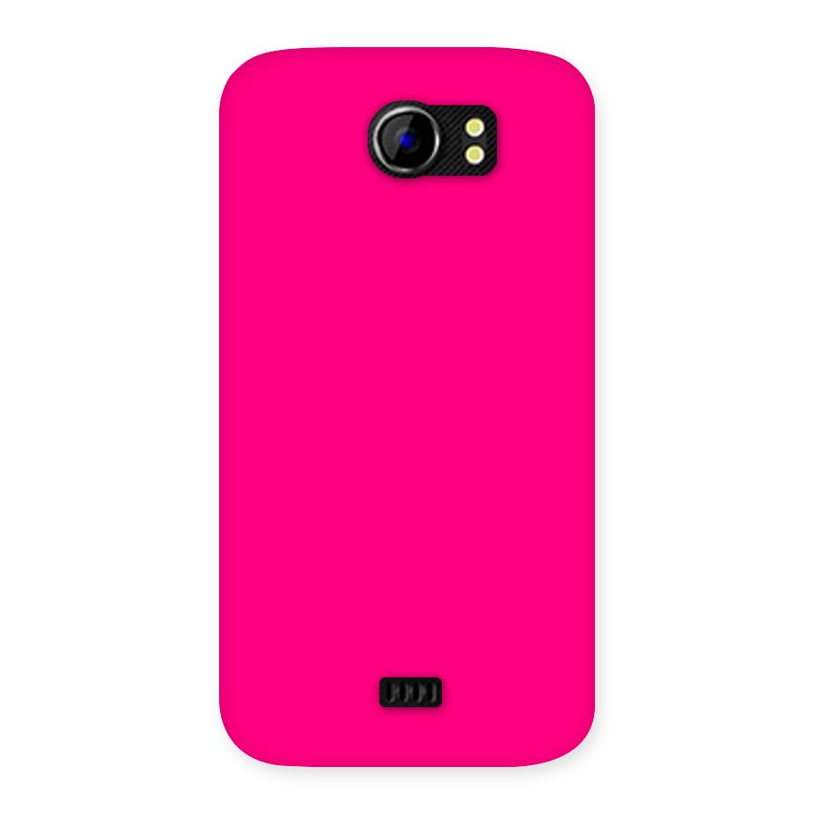 Hot Pink Back Case for Micromax Canvas 2 A110