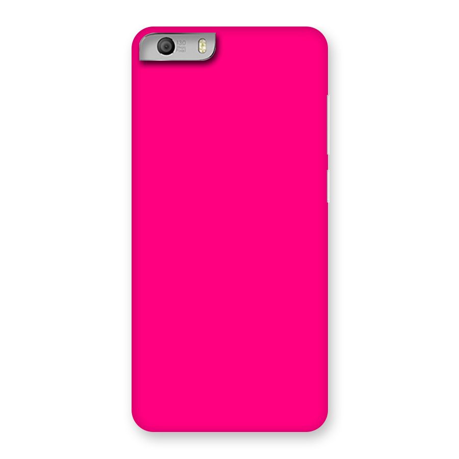 Hot Pink Back Case for Micromax Canvas Knight 2