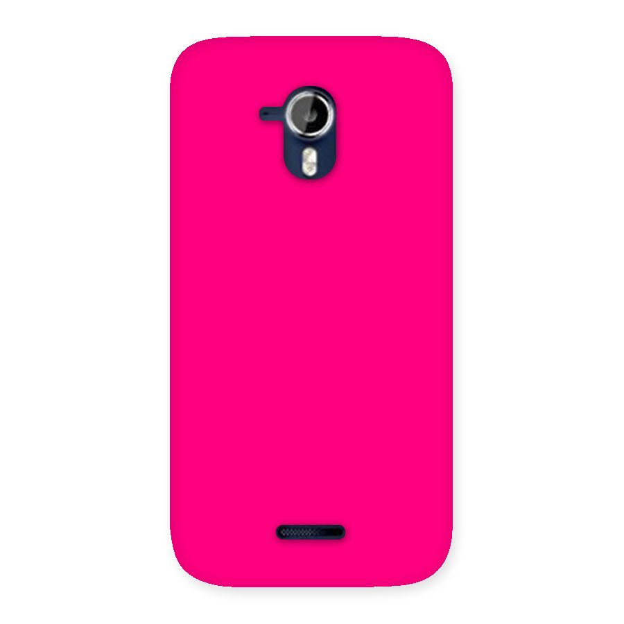Hot Pink Back Case for Micromax Canvas Magnus A117