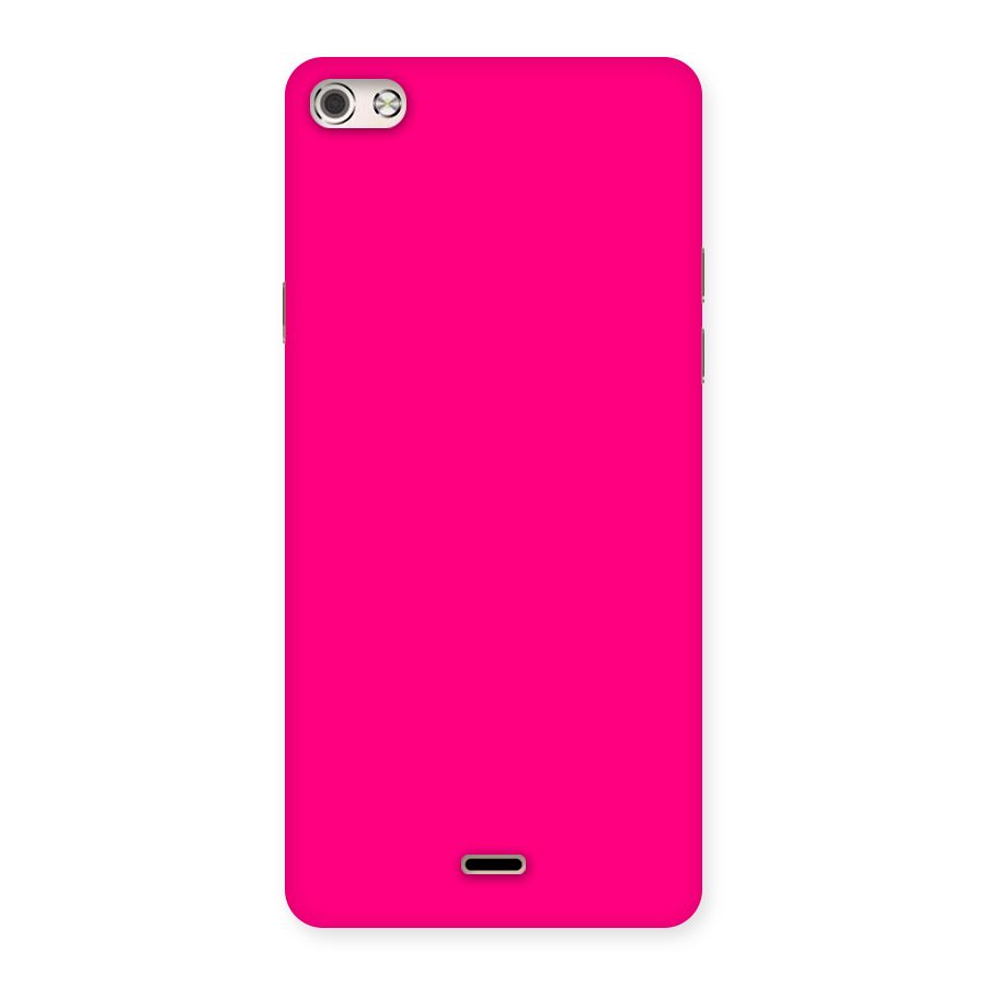 Hot Pink Back Case for Micromax Canvas Silver 5