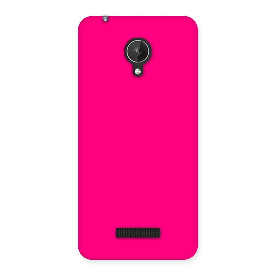 Hot Pink Back Case for Micromax Canvas Spark Q380