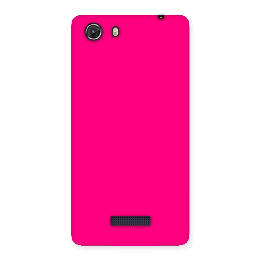 Hot Pink Back Case for Micromax Unite 3