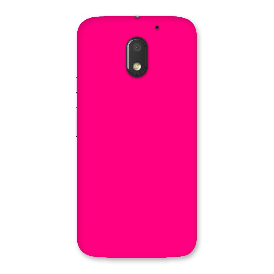 Hot Pink Back Case for Moto E3 Power