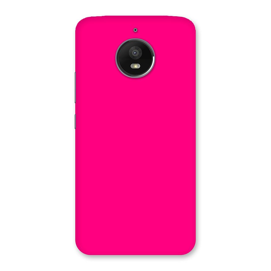 Hot Pink Back Case for Moto E4 Plus