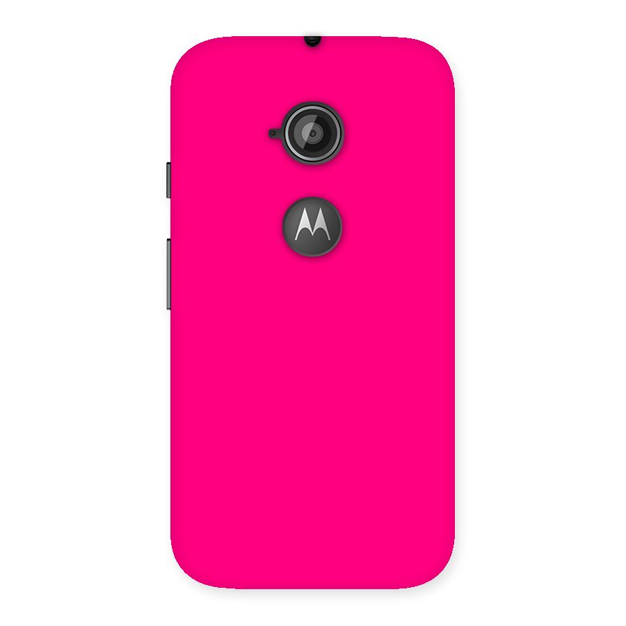 Hot Pink Back Case for Moto E 2nd Gen
