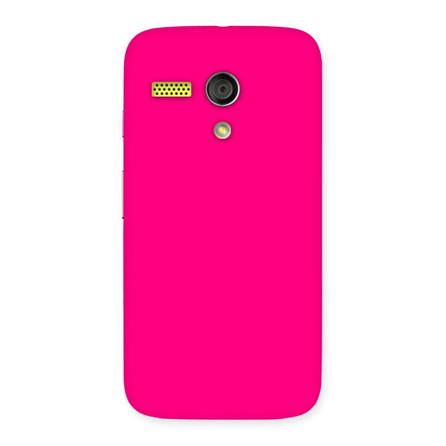 Hot Pink Back Case for Moto G