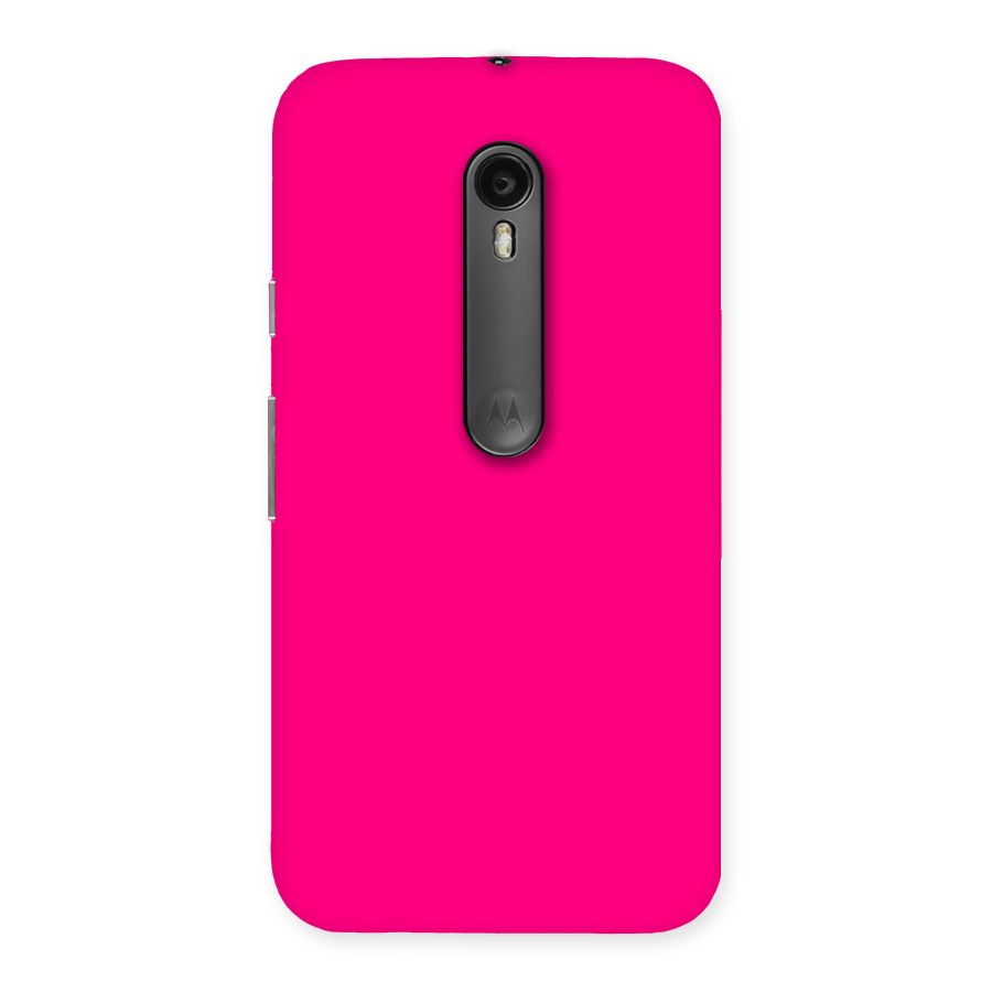 Hot Pink Back Case for Moto G3
