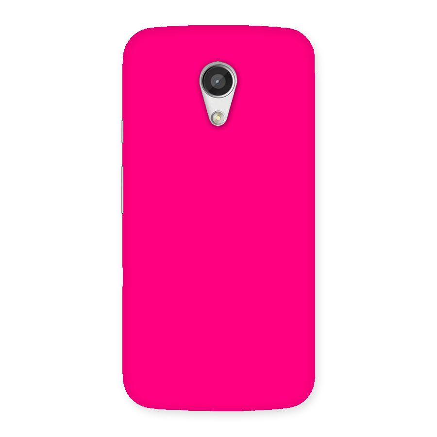 Hot Pink Back Case for Moto G 2nd Gen