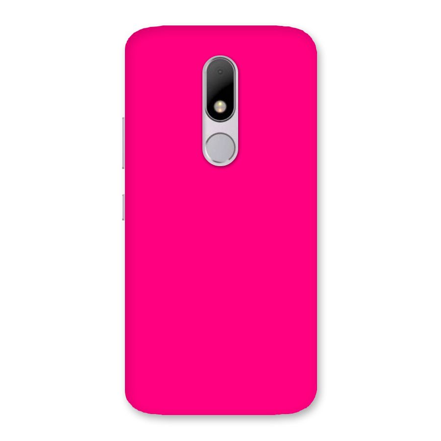 Hot Pink Back Case for Moto M