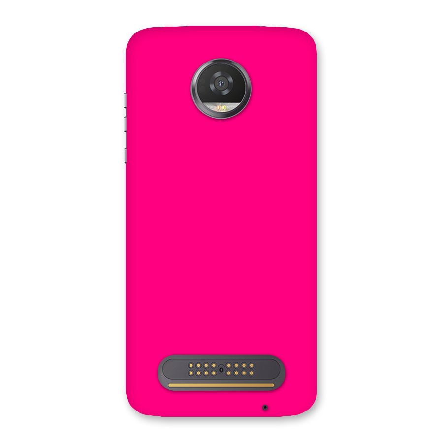 Hot Pink Back Case for Moto Z2 Play