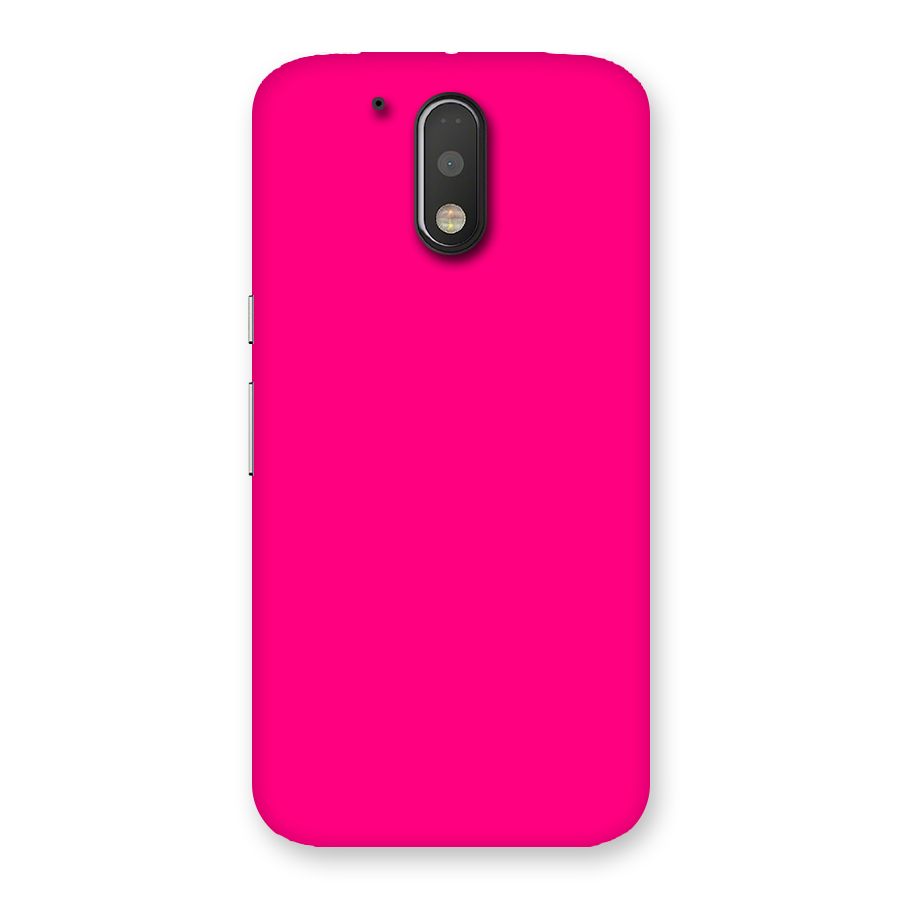 Hot Pink Back Case for Motorola Moto G4