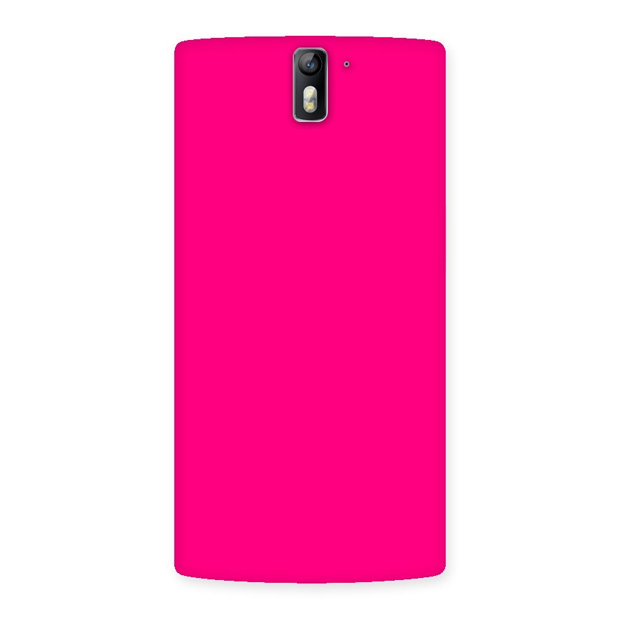 Hot Pink Back Case for One Plus One