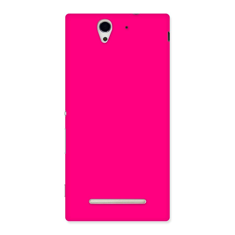 Hot Pink Back Case for Sony Xperia C3