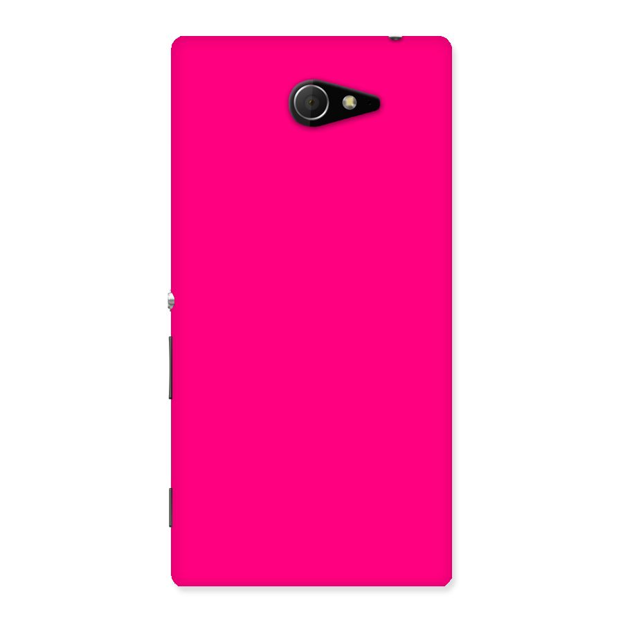 Hot Pink Back Case for Sony Xperia M2