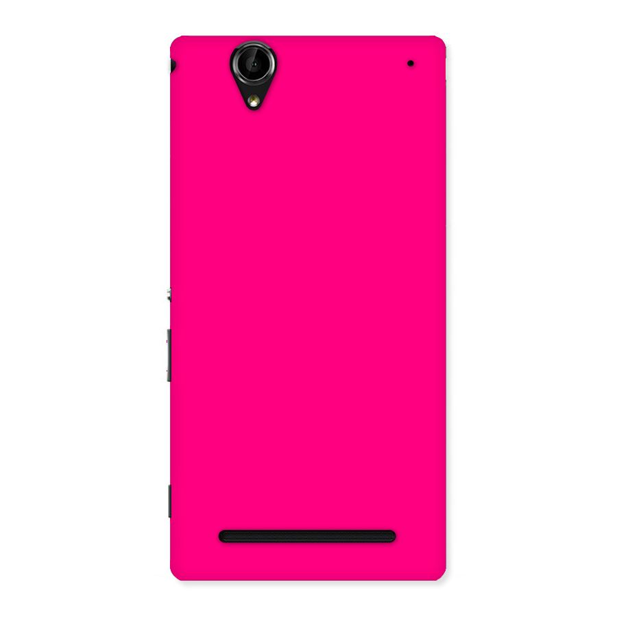 Hot Pink Back Case for Sony Xperia T2
