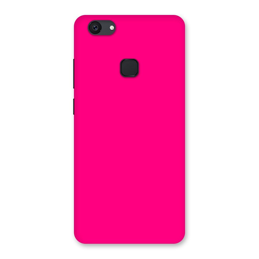 Hot Pink Back Case for Vivo V7 Plus