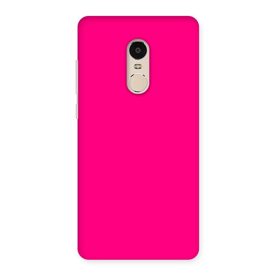Hot Pink Back Case for Xiaomi Redmi Note 4