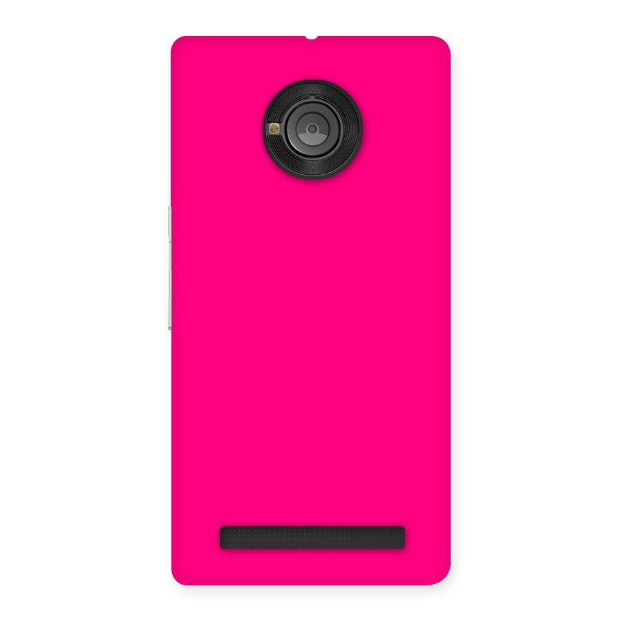Hot Pink Back Case for Yu Yunique