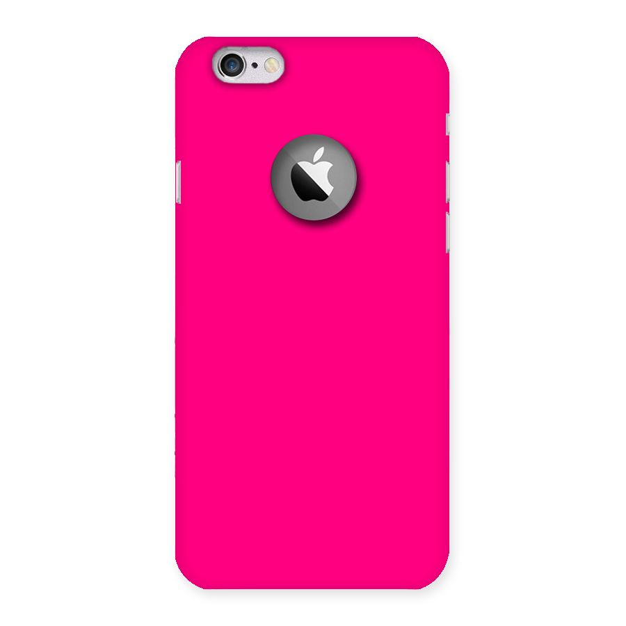 Hot Pink Back Case for iPhone 6 Logo Cut