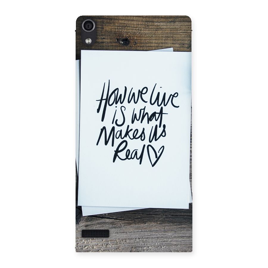 How We Live Back Case for Ascend P6