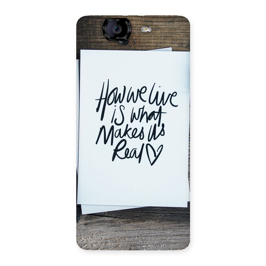 How We Live Back Case for Canvas Knight A350