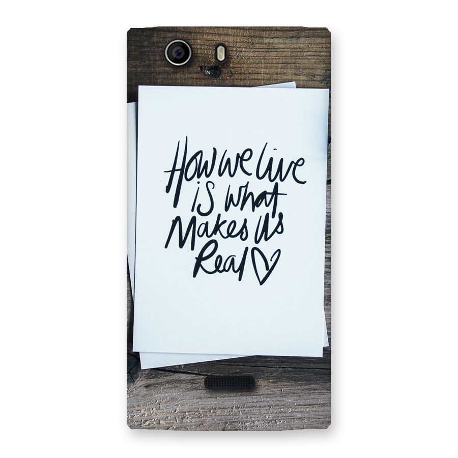 How We Live Back Case for Canvas Nitro 2 E311