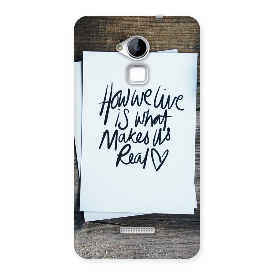 How We Live Back Case for Coolpad Note 3