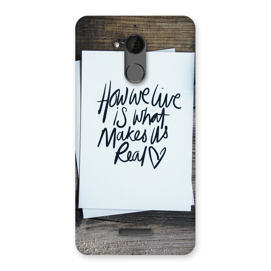How We Live Back Case for Coolpad Note 5
