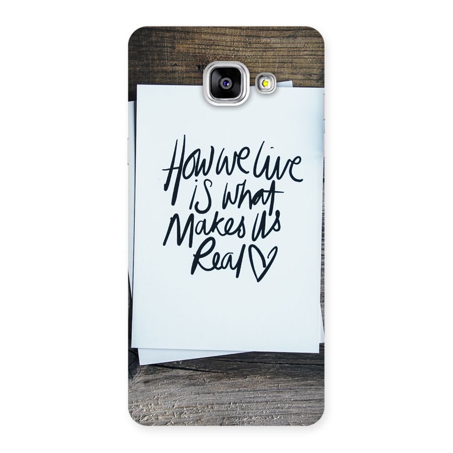 How We Live Back Case for Galaxy A5 2016