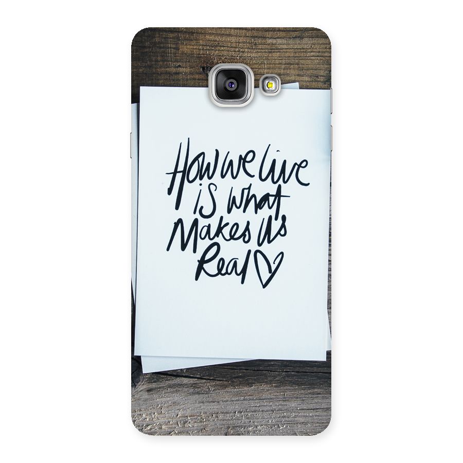 How We Live Back Case for Galaxy A7 2016